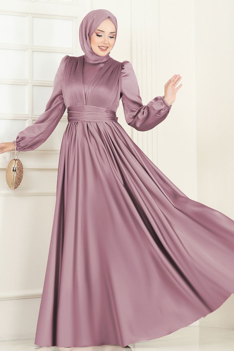Evening Dress 2382ANT466 Light Rose Dried Modest Wear