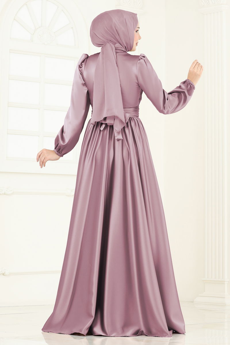 Evening Dress 2382ANT466 Light Rose Dried Modest Wear