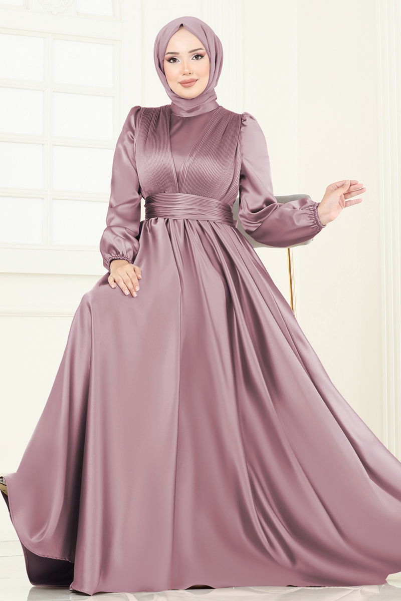 Evening Dress 2382ANT466 Light Rose Dried Modest Wear
