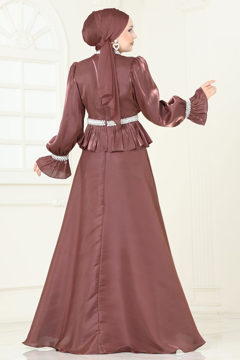 Evening Dress 6324LP Dark Rose Dusky Modest Wear