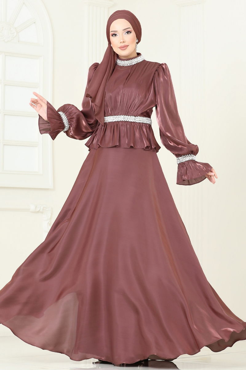 Evening Dress 6324LP Dark Rose Dusky Modest Wear